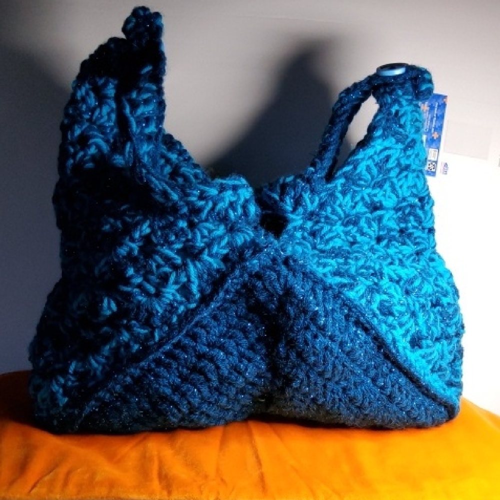 Handmade crossbody bag.